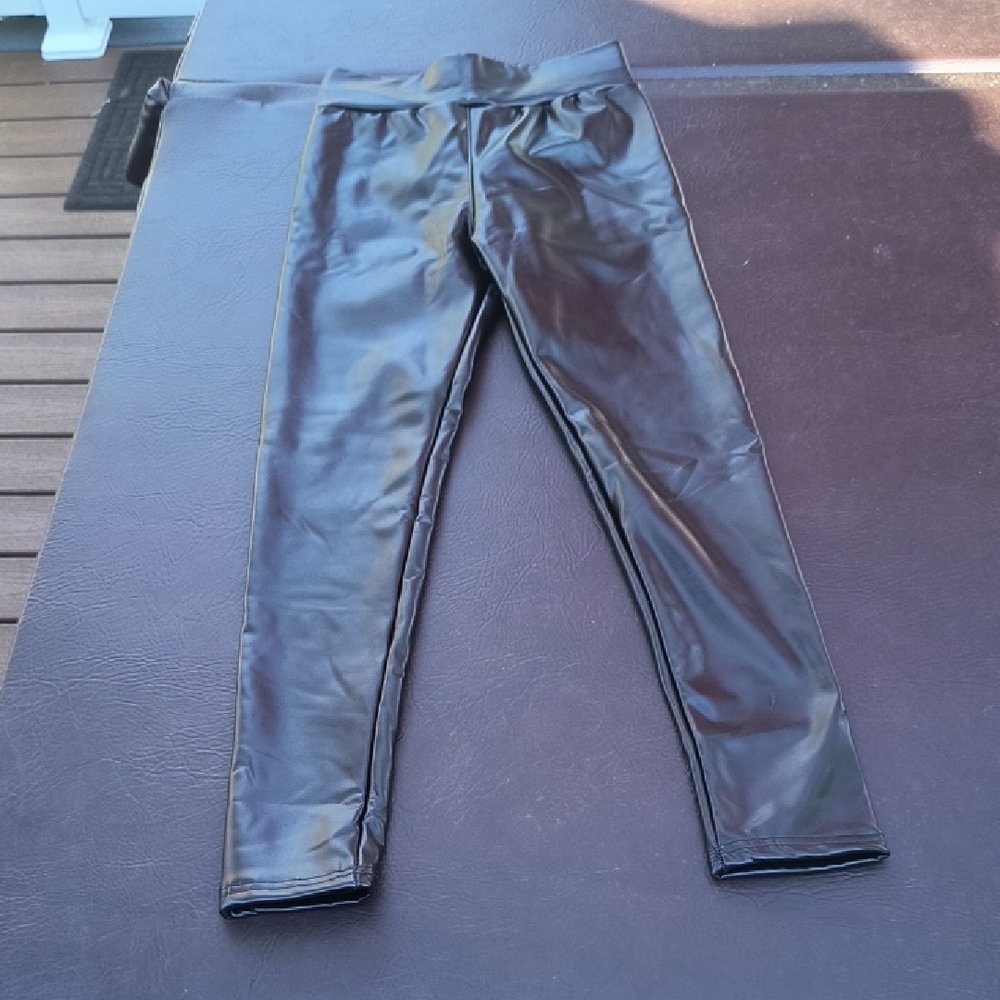 Black Faux Leather Leggings